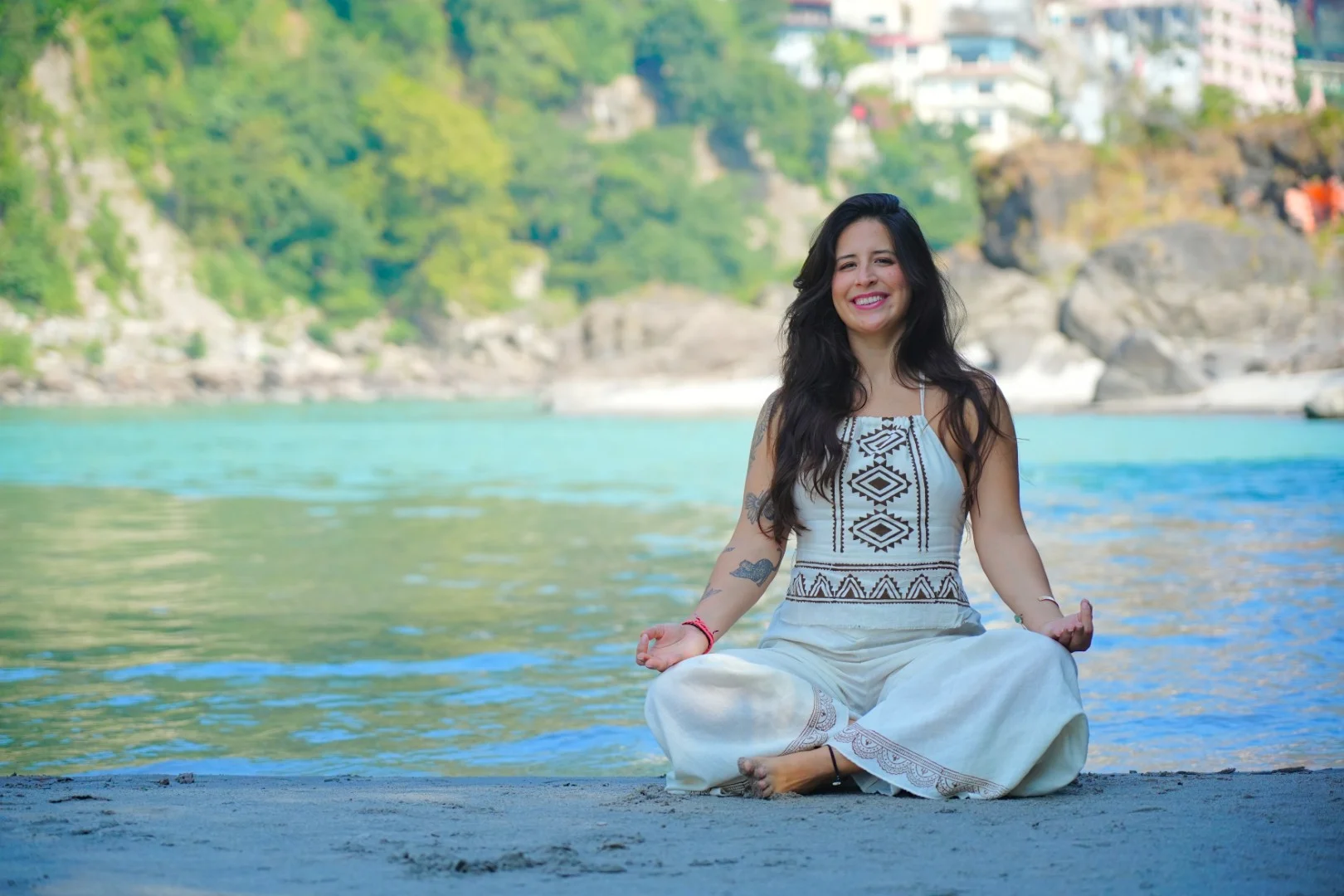 Ganges Beach Walk & Meditation